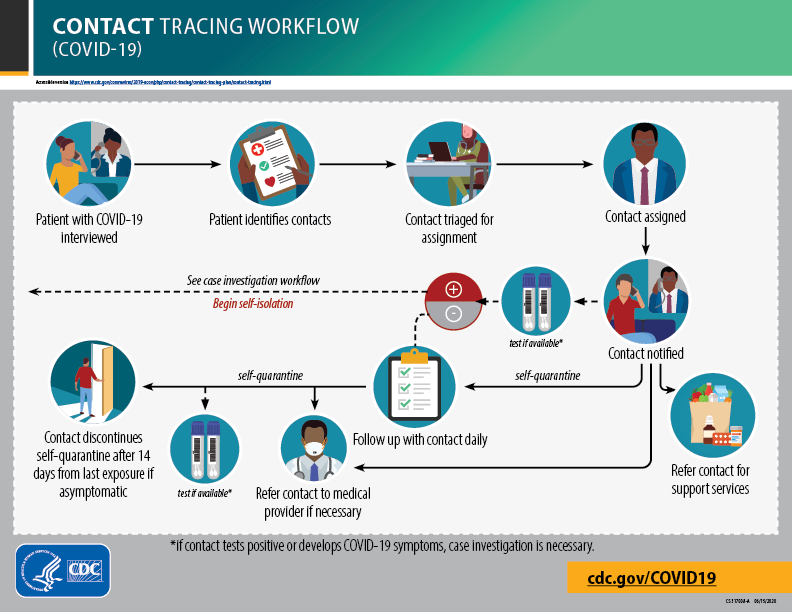 Contact Tracing Flow Chart